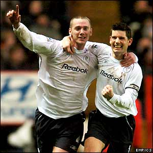 Kevin Nolan celebrates his winning goal for Bolton