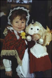 Ciara Owens aged five of Milford Haven in Welsh ladies costume (Adrian Owens) 