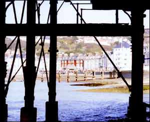 Aberystwyth's North Beach from underneath the pier (Gareth Thompson)