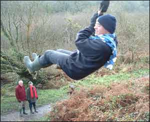 Sam Pritchard took this shot of his brother swinging towards their parents 