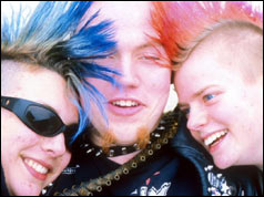 Three punks from Oslo, Norway