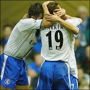 Scott Parker's first goal for Chelsea 