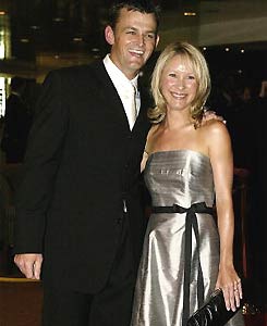 Adam Gilchrist and wife Melinda