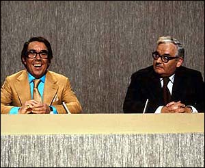 The Two Ronnies reading the news