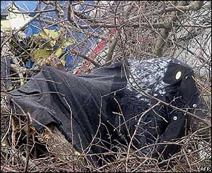 Wreckage of the plane
