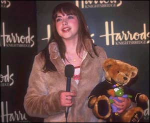 At the opening of the Harrods sale in 2001