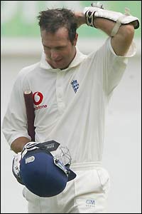 Disappointment for England captain Michael Vaughan