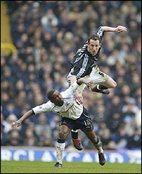 Andy O'Brien and Jermain Defoe