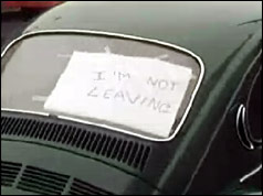 Resident declaring his intent to stay