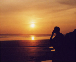 Luke Halpin took this image on a warm evening at a beach called Pen-bre in Burry Por