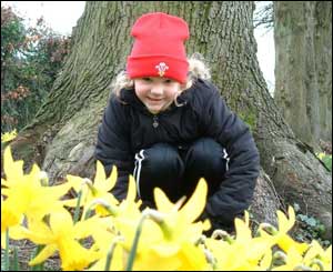 Harriet, aged five, at Llandaff Fields in Cardiff, sent by Karen Evans.
