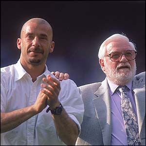 Ken Bates and Gianluca Vialli