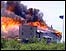 Branch Davidian's compound ablaze