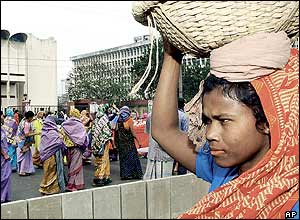Women march in Bangladeshi capital Dhaka