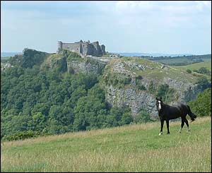 Chris Jones captured this shot of Carreg Cennen castle in Carmarthenshire 