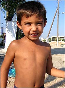 Young Roma boy, Athens