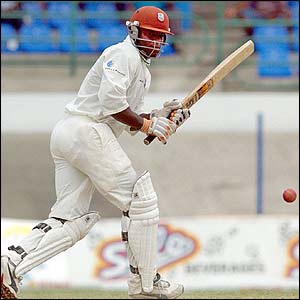 Ridley Jacobs is promoted up the order ahead of Brian Lara and hits 70