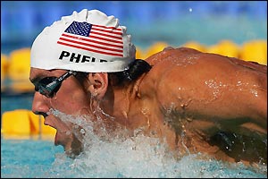 Michael Phelps wins his gold