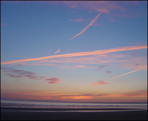 William Fergusson from London took this shot of sunset on Rhossili Bay on the Gower Peninsula