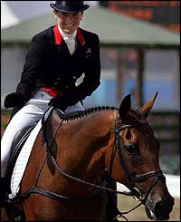 Pippa Funnell pats Primmore's Pride after coming second