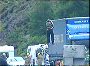 In Pictures: Scotland landslide