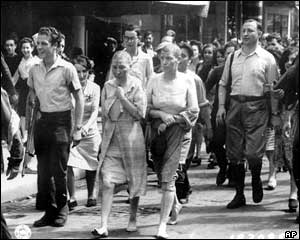 Two women accused of collaboration