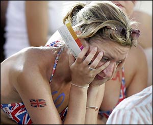 Distraught British fans lament Radcliffe's lack of success