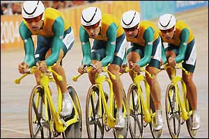 The formidable Australian quartet broke the world record while qualifying for the final