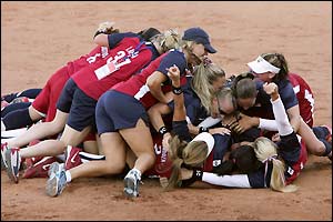USA win softball gold again