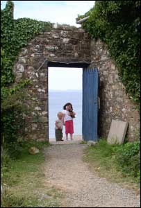 Angus Whiteman sent in this picture of daughters Megan, four and Emily, 18 months, in Pembrokeshire overlooking the sea.