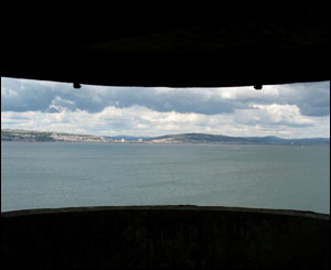 Looking out from the gun emplacements on Mumbles lighthouse island - sent by Jim Young