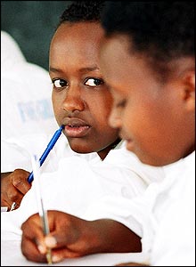 Student at FAWE school (Pic: Aubrey Fagon/VSO) 