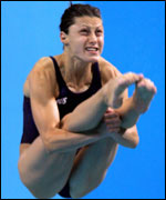 Russia's Yulia Pakhalina in action 