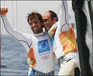 Spain's Iker Martinez and Xavier Fernandez