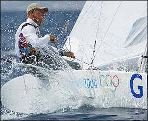 Iain Percy and Steve Mitchell in action in the Star class