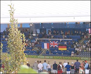 Vikki Scott's picture of Chris Hoy's gold medal ceremony