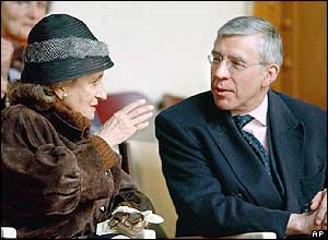 Bernadette Chirac and Jack Straw