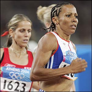 Kelly Holmes in the 1500m