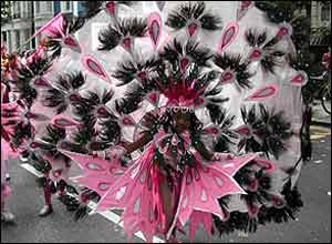 Girl in large costume