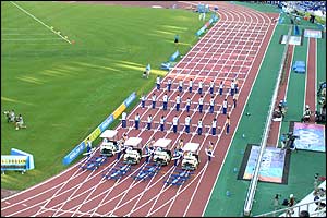 Steven Kerr's picture of the Olympic stadium's running track