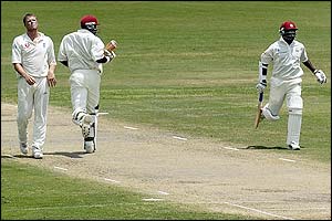 Andrew Flintoff shows his frustration