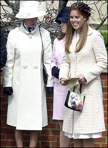 Princesses Anne, Eugenie and Beatrice