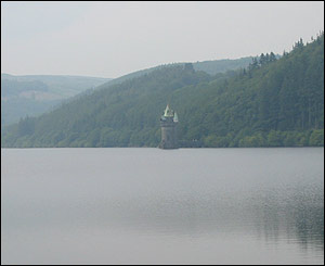 A picture of a peaceful Lake Vyrnwy, Montgomeryshire taken by Rhian Prust now living in Larnaca, Cyprus.