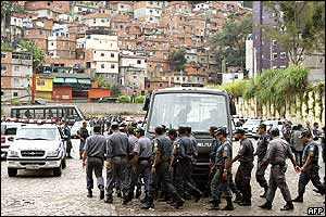 Military police arriving in Rio