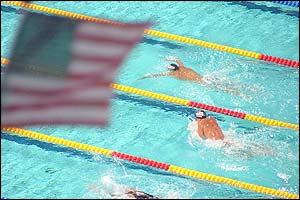 Anne Le Brocq photo of the men's 200m medley final