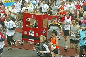 The runners keep on going