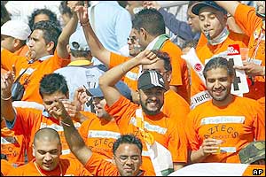 Indian fans at the Rose Bowl