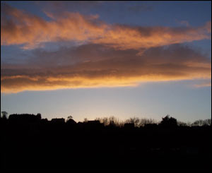 Oliver sent in this view of the skies above Aberporth