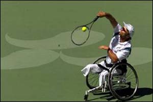 Australia's David Hall in action