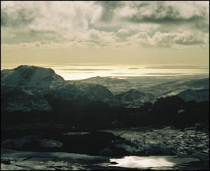 John Burton from Cambridge sent this shot from Snowdon looking out over Caernarfon Bay 